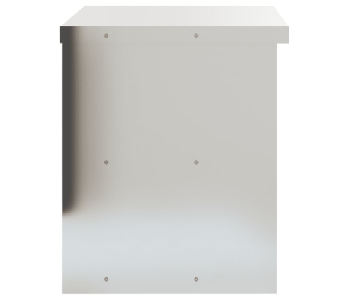 vidaXL virtuves sienas skapis ar plauktu, nerūsējošais tērauds