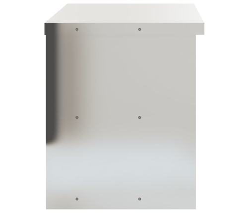 vidaXL virtuves sienas skapis ar plauktu, nerūsējošais tērauds