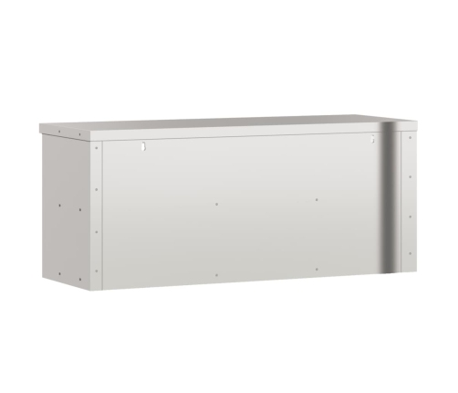 vidaXL virtuves sienas skapis ar plauktu, nerūsējošais tērauds