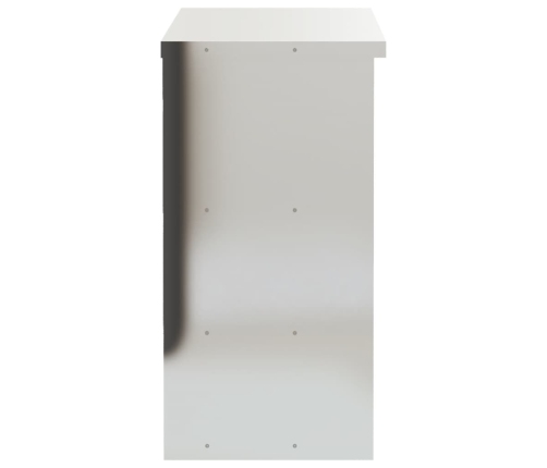 vidaXL virtuves sienas skapis ar plauktiem, nerūsējošais tērauds