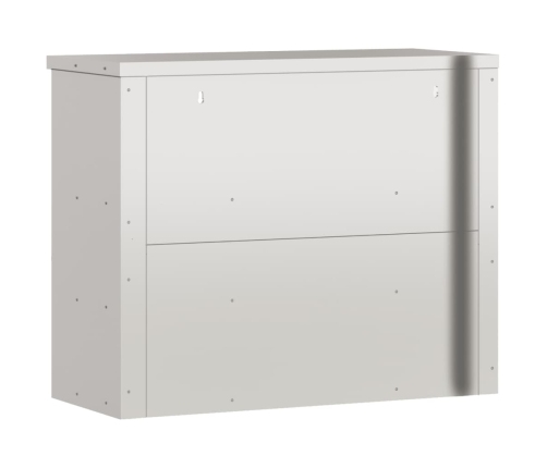 vidaXL virtuves sienas skapis ar plauktiem, nerūsējošais tērauds