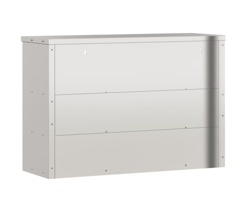 vidaXL virtuves sienas skapis ar plauktiem, nerūsējošais tērauds