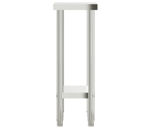 vidaXL virtuves darba galds, 55x30x85 cm, nerūsējošs tērauds