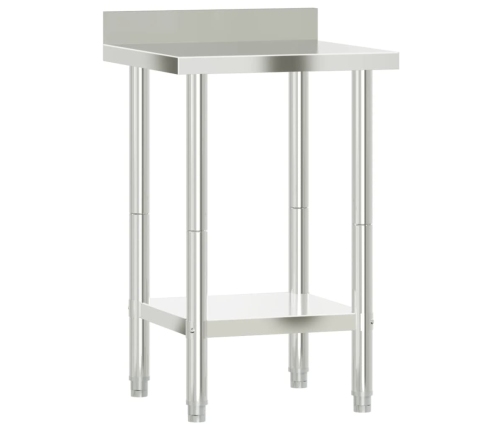 vidaXL virtuves darba galds, 55x55x93 cm, nerūsējošs tērauds