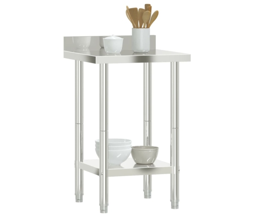 vidaXL virtuves darba galds, 55x55x93 cm, nerūsējošs tērauds