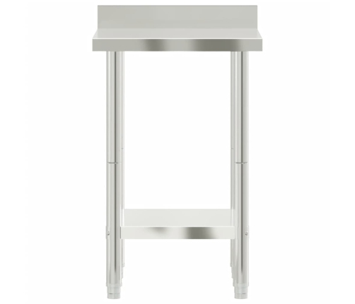 vidaXL virtuves darba galds, 55x55x93 cm, nerūsējošs tērauds