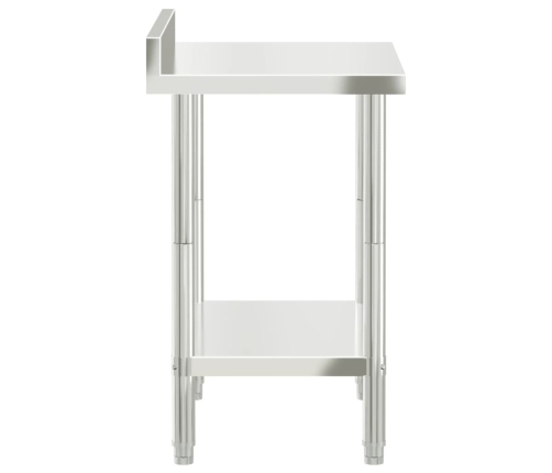 vidaXL virtuves darba galds, 82,5x55x93 cm, nerūsējošs tērauds