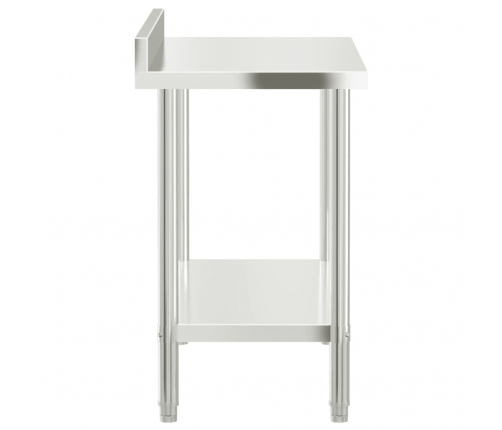 vidaXL virtuves darba galds, 110x55x93 cm, nerūsējošs tērauds