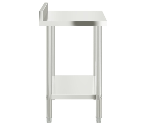 vidaXL virtuves darba galds, 110x55x93 cm, nerūsējošs tērauds