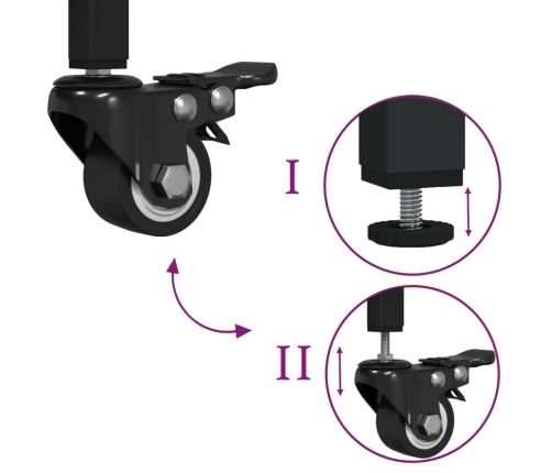 Virtuves Ratiņi, Pelēka Koka, 60X41X76 Cm, Inženierijas Koks Vidaxl