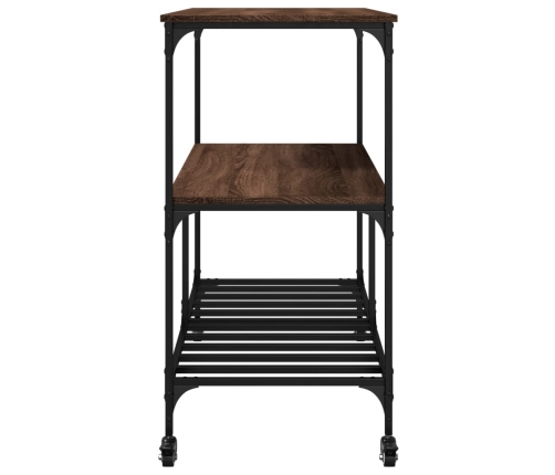 Virtuves Ratiņi, Brūni, 100X50X95 Cm, Inženierijas Koks Vidaxl