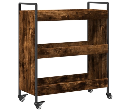 vidaXL virtuves ratiņi, ozolkoka krāsa, 70x30x82 cm, inženierijas koks