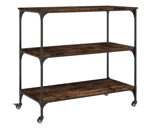 vidaXL virtuves ratiņi, ozola krāsa, 102x50x95 cm, inženierijas koks