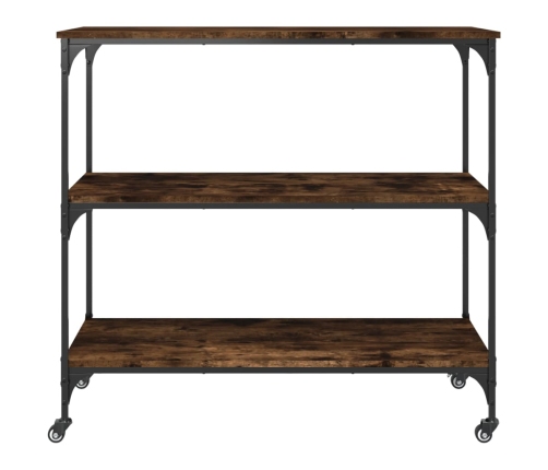 vidaXL virtuves ratiņi, ozola krāsa, 102x50x95 cm, inženierijas koks