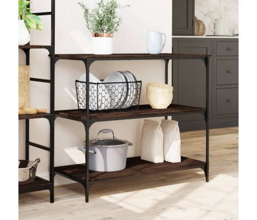 Virtuves Ratiņi, Brūni, 102X50X95 Cm, Inženierijas Koks Vidaxl