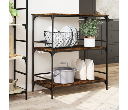 Virtuves Ratiņi, Ozola Krāsa, 100,5X50X105Cm, Inženierijas Koks Vidaxl