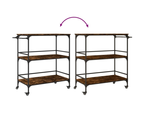 Virtuves Ratiņi, Ozola Krāsa, 100,5X50X105Cm, Inženierijas Koks Vidaxl