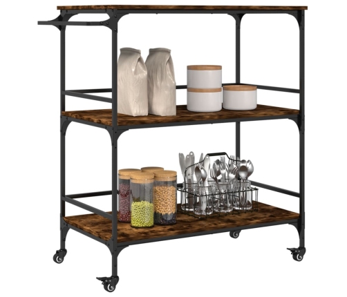 Virtuves Ratiņi, Ozola Krāsa, 100,5X50X105Cm, Inženierijas Koks Vidaxl