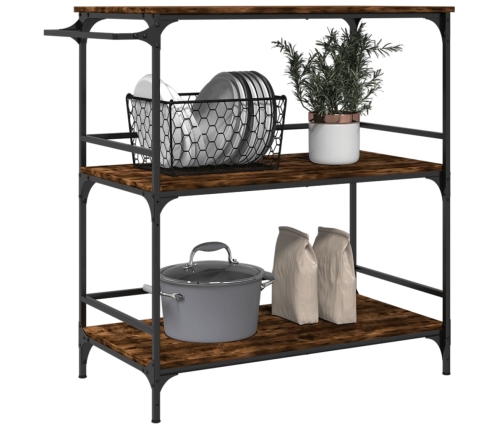 Virtuves Ratiņi, Ozola Krāsa, 100,5X50X105Cm, Inženierijas Koks Vidaxl