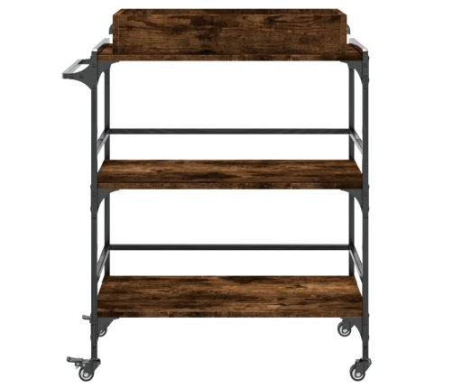 vidaXL virtuves ratiņi, ozolkoka, 81,5x41x92,5 cm, inženierijas koks