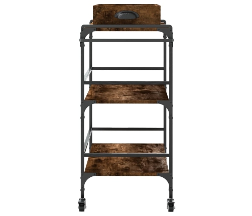 vidaXL virtuves ratiņi, ozolkoka, 81,5x41x92,5 cm, inženierijas koks