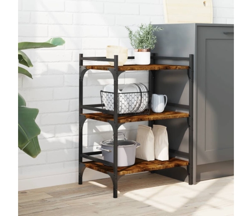 vidaXL virtuves ratiņi, ozolkoka, 50x35x75,5 cm, inženierijas koks