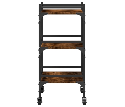 vidaXL virtuves ratiņi, ozolkoka, 50x35x75,5 cm, inženierijas koks