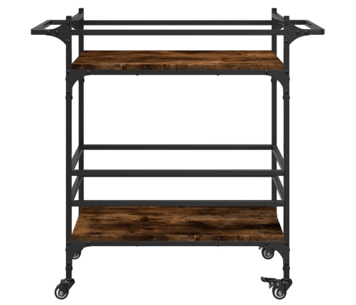 vidaXL virtuves ratiņi, ozolkoka, 82x40x78,5 cm, inženierijas koks