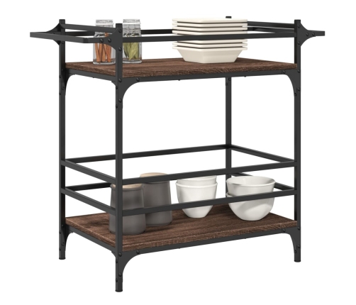 Virtuves Ratiņi, Ozolkoka, 82X40X78,5 Cm, Inženierijas Koks Vidaxl