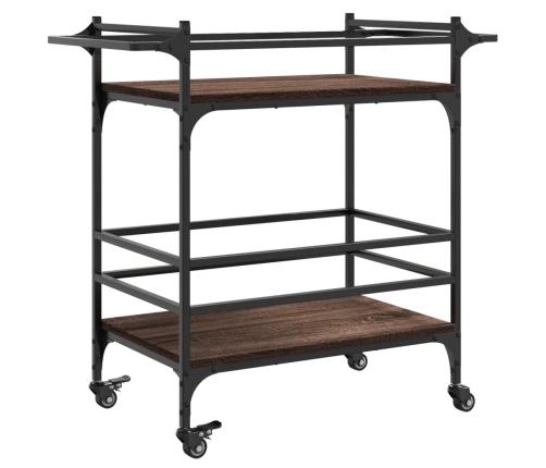 Virtuves Ratiņi, Ozolkoka, 82X40X78,5 Cm, Inženierijas Koks Vidaxl