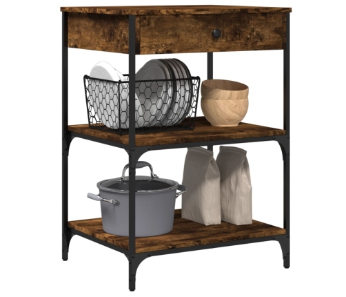 Virtuves Ratiņi, Ozolkoka, 60X48X89,5 Cm, Inženierijas Koks Vidaxl