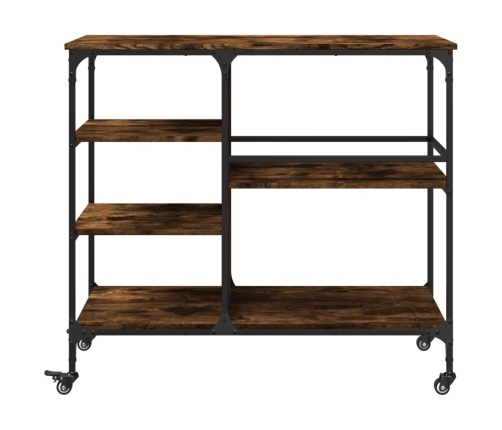 vidaXL virtuves ratiņi, ozolkoka, 100x45x89,5 cm, inženierijas koks