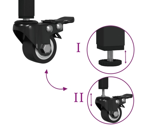 Virtuves Ratiņi, Pelēka Koka, 100X45X89,5 Cm, Inženierijas Koks Vidaxl