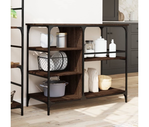 vidaXL virtuves ratiņi, ozolkoka, 100x45x89,5 cm, inženierijas koks