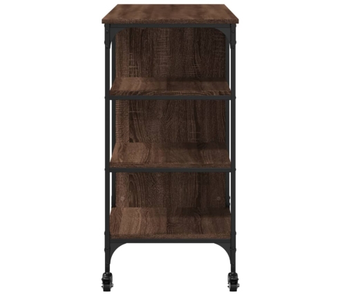 vidaXL virtuves ratiņi, ozolkoka, 100x45x89,5 cm, inženierijas koks