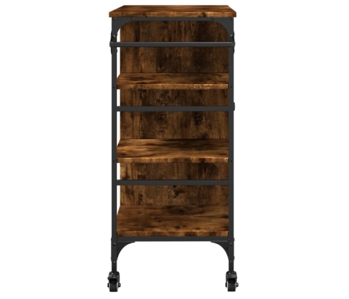 vidaXL virtuves ratiņi, ozola, 87,5x38,5x84,5 cm, inženierijas koks