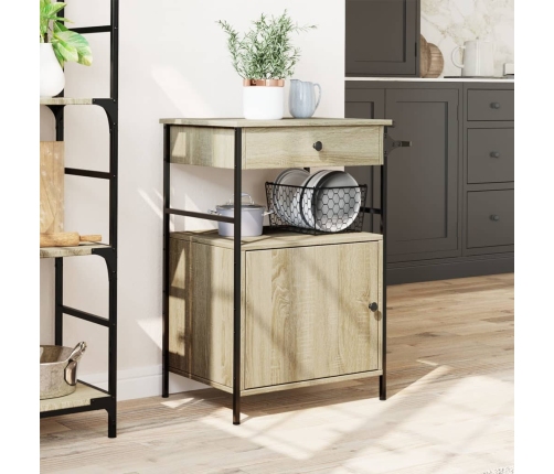 Virtuves Ratiņi, Ozolkoka, 56X43X89,5 Cm, Inženierijas Koks Vidaxl