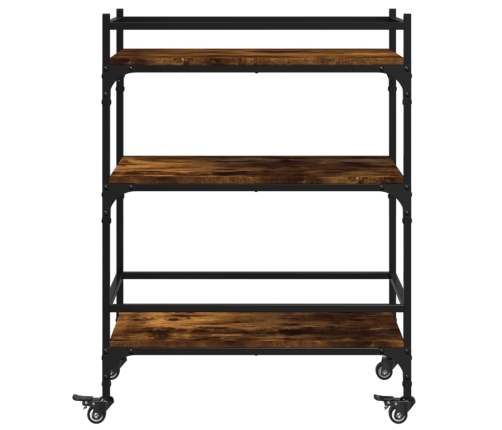 vidaXL virtuves ratiņi, ozolkoka, 65x40x86,5 cm, inženierijas koks