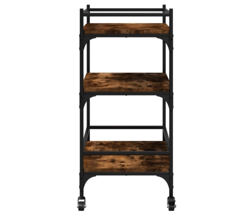 vidaXL virtuves ratiņi, ozolkoka, 65x40x86,5 cm, inženierijas koks