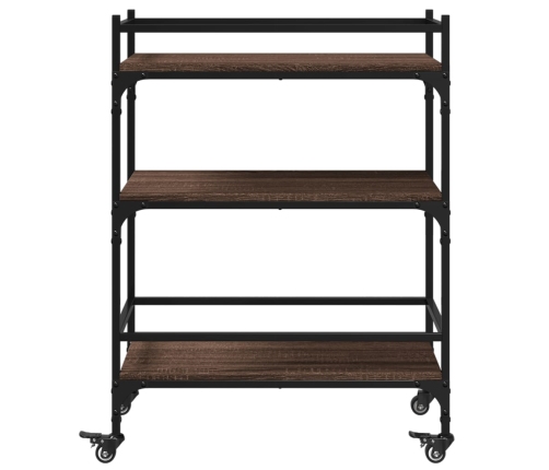 Virtuves Ratiņi, Ozolkoka, 65X40X86,5 Cm, Inženierijas Koks Vidaxl