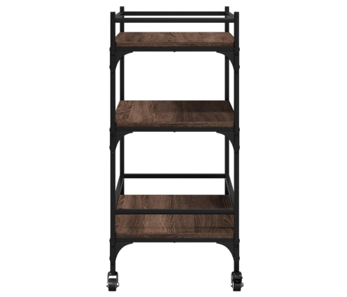 Virtuves Ratiņi, Ozolkoka, 65X40X86,5 Cm, Inženierijas Koks Vidaxl