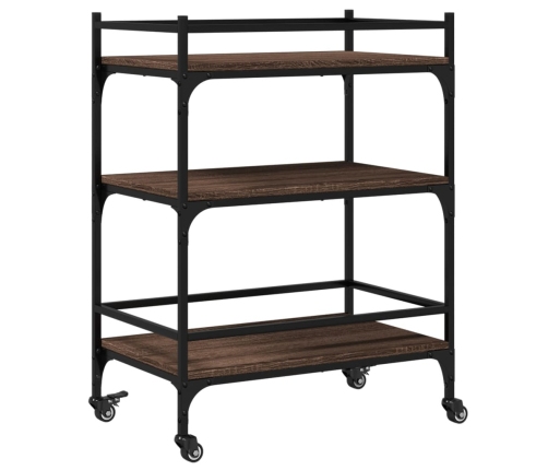 Virtuves Ratiņi, Ozolkoka, 65X40X86,5 Cm, Inženierijas Koks Vidaxl