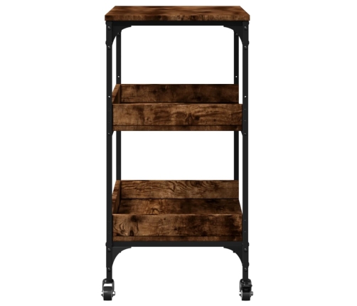 vidaXL virtuves ratiņi, ozolkoka, 60x41x80,5 cm, inženierijas koks