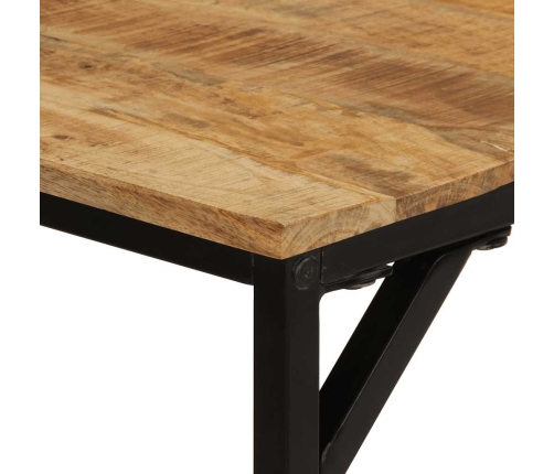 Virtuves Galds, 160X80X75 Cm, Masīvkoka Raupja Mango Vidaxl