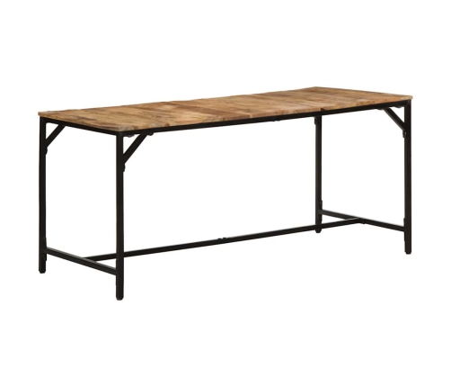 Virtuves Galds, 160X80X75 Cm, Masīvkoka Raupja Mango Vidaxl
