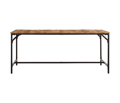 Virtuves Galds, 180X90X75 Cm, Masīvkoka Raupja Mango Vidaxl