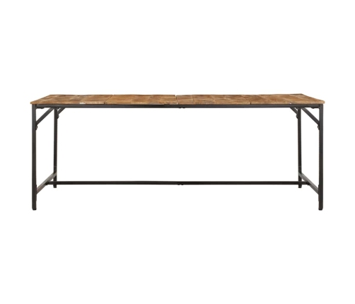 Virtuves Galds, 200X100X75 Cm, Masīvkoka Raupja Mango Vidaxl