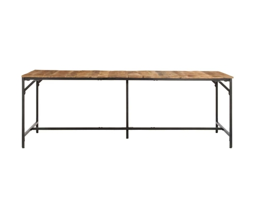 Virtuves Galds, 220X90X75 Cm, Masīvkoka Raupja Mango Vidaxl