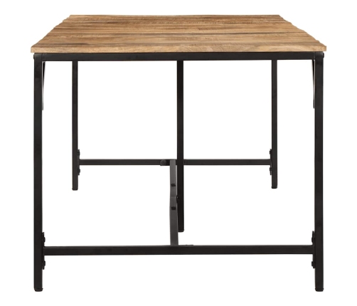 Virtuves Galds, 220X90X75 Cm, Masīvkoka Raupja Mango Vidaxl