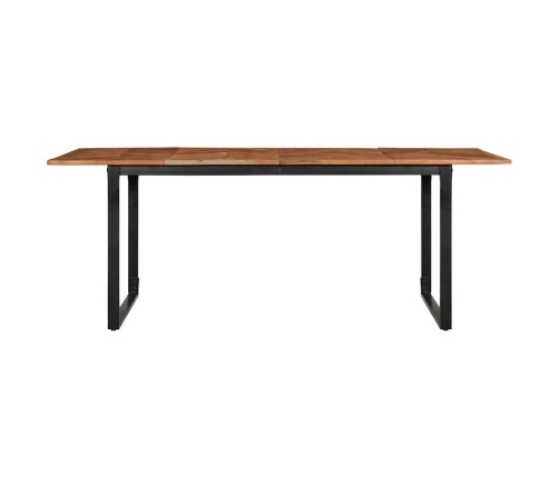 Virtuves Galds, 200X100X75 Cm, Akācijas Masīvkoks Vidaxl